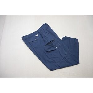 Chaps Ralph Lauren Cargo Pants Mens 46x30 Navy Blue Multi-Pocket Straight